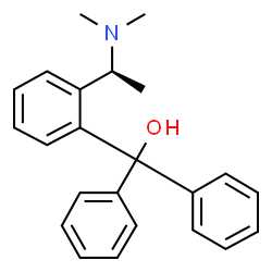 ChemSpider 2D Image | {2-[(1S)-1-(Dimethylamino)ethyl]phenyl}(diphenyl)methanol | C23H25NO