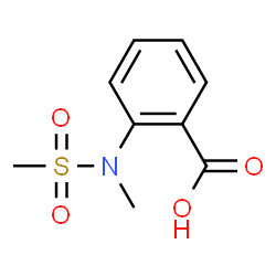 ChemSpider 2D Image | 2-[Methyl(methylsulfonyl)amino]benzoic acid | C9H11NO4S