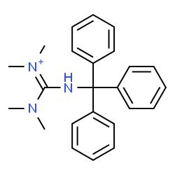 ChemSpider 2D Image | (Dimethylamino)-N,N-dimethyl(tritylamino)methaniminium | C24H28N3
