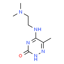 ChemSpider 2D Image | 5-{[2-(Dimethylamino)ethyl]amino}-6-methyl-1,2,4-triazin-3(2H)-one | C8H15N5O