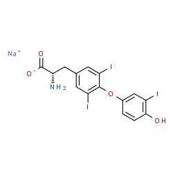 ChemSpider 2D Image | Cytomel | C15H11I3NNaO4