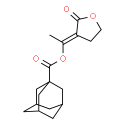 ChemSpider 2D Image | (1E)-1-(2-Oxodihydro-3(2H)-furanylidene)ethyl 1-adamantanecarboxylate | C17H22O4