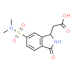 ChemSpider 2D Image | [6-(dimethylsulfamoyl)-3-oxo-1,2-dihydroisoindol-1-yl]acetic acid | C12H14N2O5S
