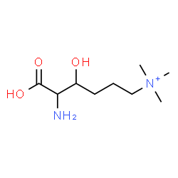 ChemSpider 2D Image | 3-Hydroxy-6-(trimethylammonio)norleucine | C9H21N2O3