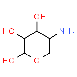 ChemSpider 2D Image | 4-Amino-4-deoxypentopyranose | C5H11NO4
