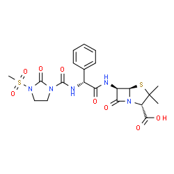 ChemSpider 2D Image | Mezlocillin | C21H25N5O8S2