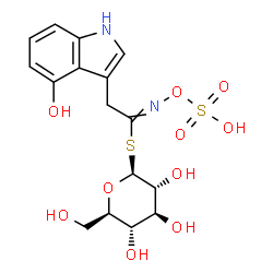 ChemSpider 2D Image | 4-Hydroxyglucobrassicin | C16H20N2O10S2