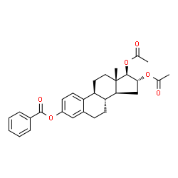 ChemSpider 2D Image | estriol acetate benzoate | C29H32O6