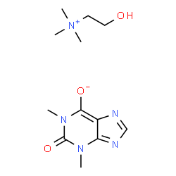 ChemSpider 2D Image | Choline theophyllinate | C12H21N5O3