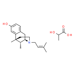 ChemSpider 2D Image | PENTAZOCINE LACTATE | C22H33NO4