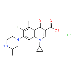 ChemSpider 2D Image | Grepafloxacin hydrochloride | C19H23ClFN3O3