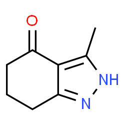 ChemSpider 2D Image | 3-Methyl-1,5,6,7-tetrahydroindazol-4-one | C8H10N2O