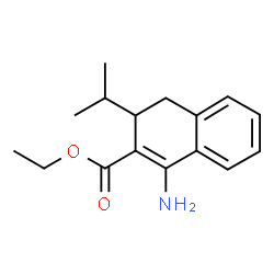 ChemSpider 2D Image | Ethyl 1-amino-3-isopropyl-3,4-dihydro-2-naphthalenecarboxylate | C16H21NO2