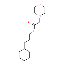 ChemSpider 2D Image | 3-Cyclohexylpropyl 4-morpholinylacetate | C15H27NO3