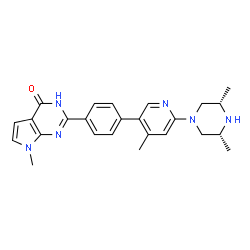 ChemSpider 2D Image | AZ 6102 | C25H28N6O