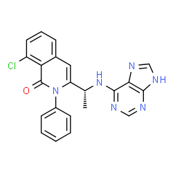 ChemSpider 2D Image | (R)-Duvelisib | C22H17ClN6O