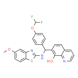 ChemSpider 2D Image | KIN1408 | C25H19F2N3O3S