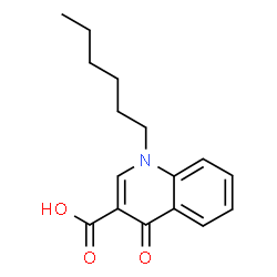 ChemSpider 2D Image | 1-Hexyl-4-oxo-1,4-dihydro-3-quinolinecarboxylic acid | C16H19NO3