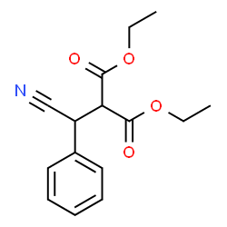 ChemSpider 2D Image | DIETHYL (ALPHA-CYANOBENZYL)MALONATE | C15H17NO4