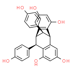 ChemSpider 2D Image | (1R,8R,9S,16R)-8,16-Bis(4-hydroxyphenyl)tetracyclo[7.6.1.0~2,7~.0~10,15~]hexadeca-2,4,6,10,12,14-hexaene-4,6,12,14-tetrol | C28H22O6