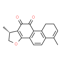 ChemSpider 2D Image | (1R)-1,6-Dimethyl-1,2,8,9-tetrahydrophenanthro[1,2-b]furan-10,11-dione | C18H16O3
