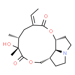 ChemSpider 2D Image | (1alpha,8beta,15Z)-12-Hydroxy-1,2-dihydrosenecionan-11,16-dione | C18H27NO5