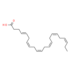 ChemSpider 2D Image | (4E,7Z,10Z,13Z,16Z,19Z)-4,7,10,13,16,19-Docosahexaenoic acid | C22H32O2