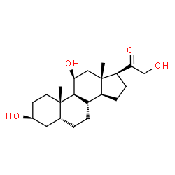 ChemSpider 2D Image | (3beta,5beta,11beta)-3,11,21-Trihydroxypregnan-20-one | C21H34O4