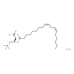 ChemSpider 2D Image | Linoleoyl-L-carnitine (chloride) | C25H46ClNO4