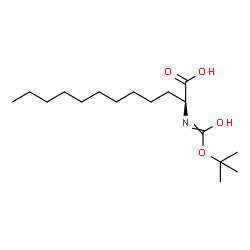 ChemSpider 2D Image | (2S)-2-({Hydroxy[(2-methyl-2-propanyl)oxy]methylene}amino)dodecanoic acid | C17H33NO4