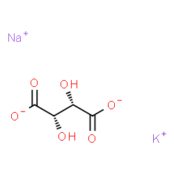 ChemSpider 2D Image | potassium sodium (-)-tartrate | C4H4KNaO6