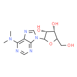 ChemSpider 2D Image | N,N-Dimethyl-9-[(4xi)-D-erythro-pentofuranosyl]-9H-purin-6-amine | C12H17N5O4