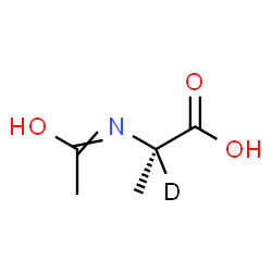 ChemSpider 2D Image | N-(1-Hydroxyethylidene)-L-(2-~2~H)alanine | C5H8DNO3
