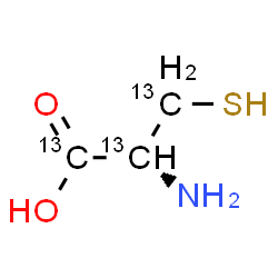 ChemSpider 2D Image | L-(~13~C_3_)Cysteine | 13C3H7NO2S