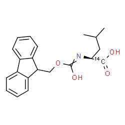 ChemSpider 2D Image | N-[(9H-Fluoren-9-ylmethoxy)(hydroxy)methylene](1-~14~C)leucine | C2014CH23NO4