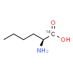 ChemSpider 2D Image | L-(1-~14~C)Norleucine | C514CH13NO2