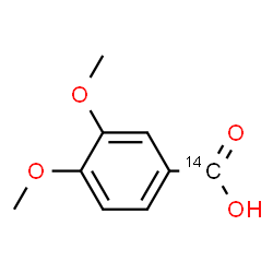 ChemSpider 2D Image | 3,4-Dimethoxy(carboxy-~14~C)benzoic acid | C814CH10O4