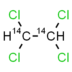 ChemSpider 2D Image | 1,1,2,2-Tetrachloro(~14~C_2_)ethane | 14C2H2Cl4