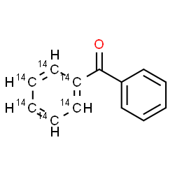 ChemSpider 2D Image | Phenyl[(~14~C_6_)phenyl]methanone | C714C6H10O