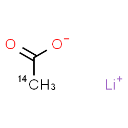 ChemSpider 2D Image | Lithium (2-~14~C)acetate | C14CH3LiO2