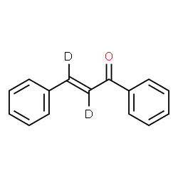 ChemSpider 2D Image | (2E)-1,3-Diphenyl(~2~H_2_)-2-propen-1-one | C15H10D2O
