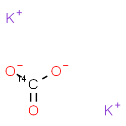 ChemSpider 2D Image | Dipotassium (~14~C)carbonate | 14CK2O3