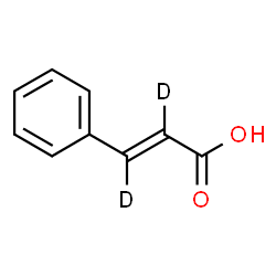 ChemSpider 2D Image | (2E)-3-Phenyl(~2~H_2_)-2-propenoic acid | C9H6D2O2