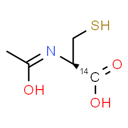 ChemSpider 2D Image | (Z)-N-(1-Hydroxyethylidene)-L-(1-~14~C)cysteine | C414CH9NO3S