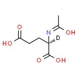 ChemSpider 2D Image | (Z)-N-(1-Hydroxyethylidene)-D-(2-~2~H)glutamic acid | C7H10DNO5