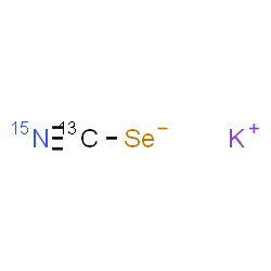 ChemSpider 2D Image | Potassium (~13~C,~15~N)selenocyanate | 13CK15NSe