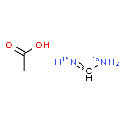 ChemSpider 2D Image | (~13~C,~15~N_2_)Imidoformamide acetate (1:1) | C213CH815N2O2