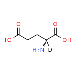 ChemSpider 2D Image | D-(2-~2~H)Glutamic acid | C5H8DNO4