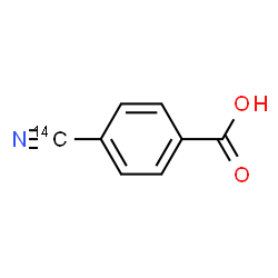 ChemSpider 2D Image | 4-(~14~C)Cyanobenzoic acid | C714CH5NO2