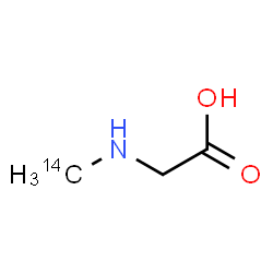 ChemSpider 2D Image | N-(~14~C)Methylglycine | C214CH7NO2